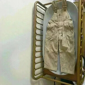 100% cotton vintage corduroy hush puppies overalls size 3T toddler bibs no flaws